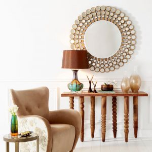 gold decorative mirror